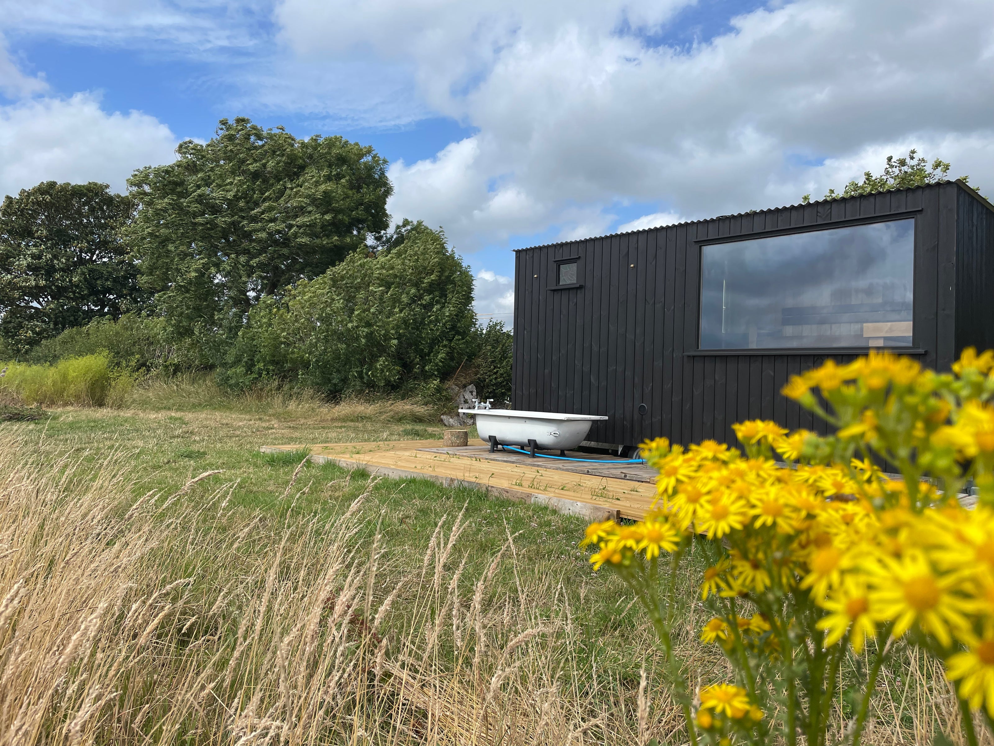 Earthbound Farm Sauna supporting local regenerative farming in Cornwall
